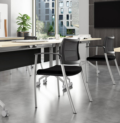 Element Contract S-Guest Stackable Mesh Back Visitors Chair