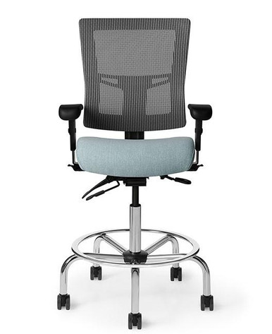OM Seating Affirm Mesh Back Task Stool with Spider Base AF513
