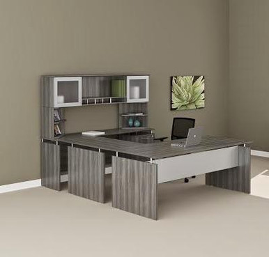 Modern U Leg Desk with Modesty Panel – US Discount Office Furniture