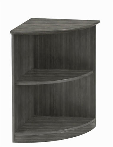 billboard book shelf 　ミッドグレー BYBLIGHT Eulas 79 in. Tall Gray Engineered Wood 7-Shelf