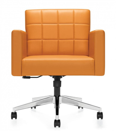 Global Jeo Contemporary Vinyl Quilted Back Office Chair