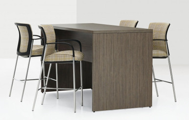Global Zira 36" High Collaborative Table
