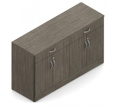 オフィス家具 Shab At Work Reversible L-Shaped Desk with Modesty Panel - 72