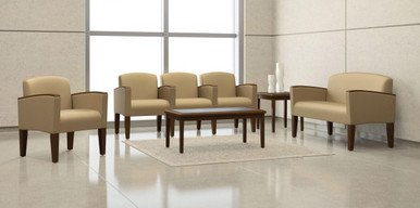 Lesro Belmont 5-Piece Commercial Waiting Room Furniture Set
