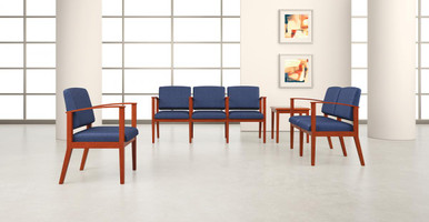 Lesro Amherst Wood Reception Furniture Set