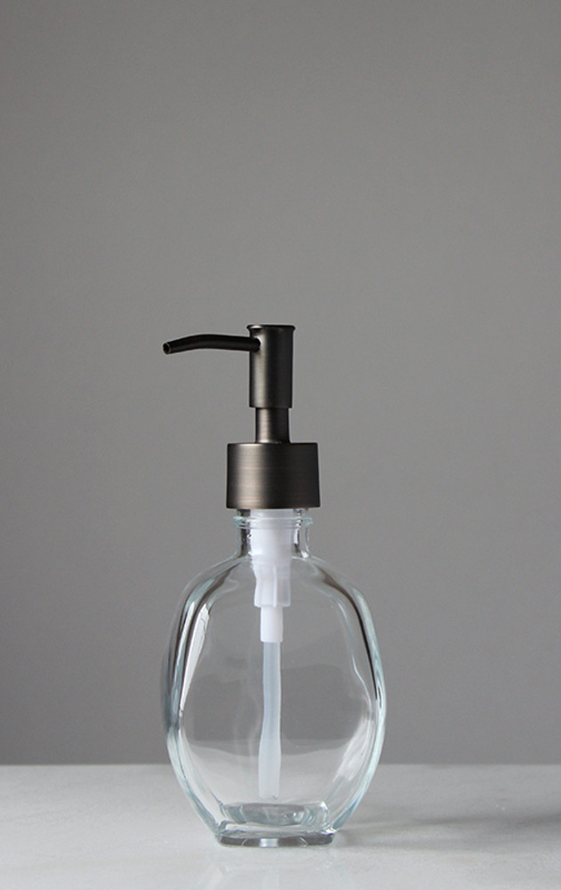 Geometric Recycled Glass Soap Dispenser