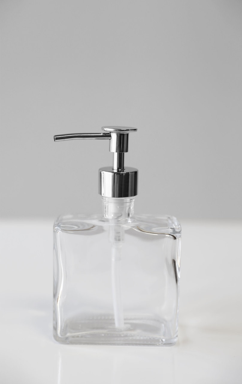 Little Urban Square Shaped Recycled Glass Soap Dispenser RAIL19