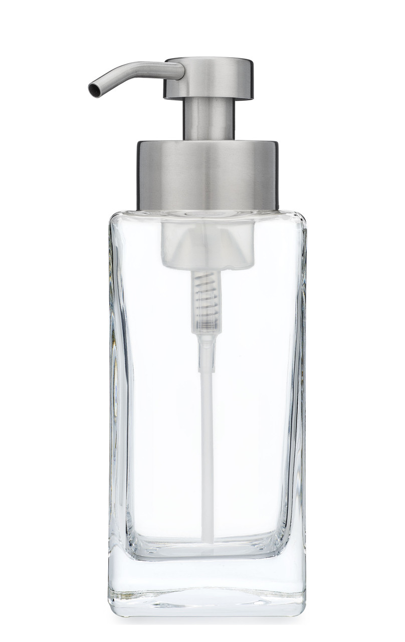 Square Glass Foaming Soap Dispenser 