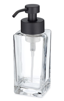 Modern Square Glass Foaming Soap Dispenser - Black