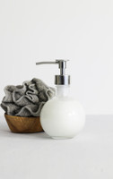 Moon Round Recycled Glass Soap Dispenser