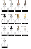 Market Amber Glass Soap Dispenser