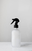 Apothecary Frosted Glass Mist Bottle with Black Mist Nozzle 