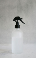 Apothecary Frosted Glass Mist Bottle with Black Mist Nozzle 