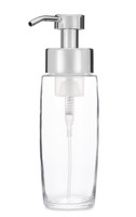 Large Glass Foam Soap Dispenser with Chrome Pump