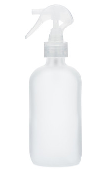 Apothecary Frosted Glass Mist Bottle with Clear Mist Nozzle
