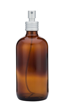 Apothecary Amber Glass Mist Bottle with Metal Aluminum Mist Nozzle