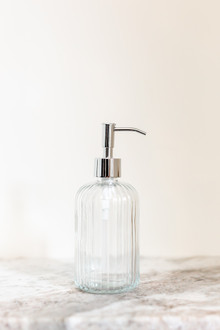 Fluted Glass Nouveau Soap Dispenser