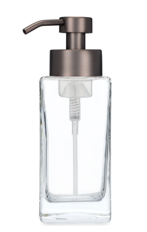 Foaming Soap Dispensers Modern Bronze Square Glass Foaming Soap Dispenser RAIL19