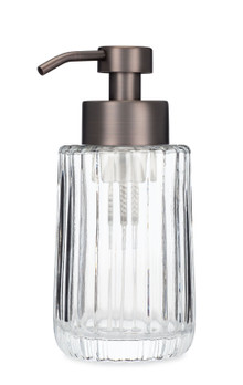 Flora Fluted Glass Foaming Soap Dispenser - Bronze