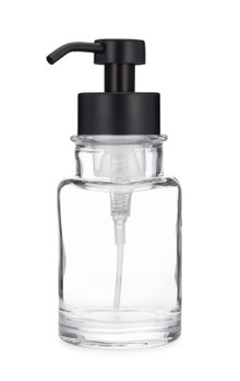 Clara Black Glass Foam Soap Dispenser