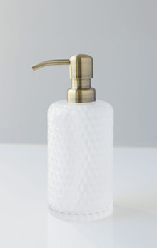 Milk + Honey Glass Soap Dispenser