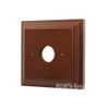 Classic Cedar Stained Mounting Block - 1 Gang Square - 36C