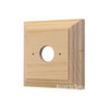 Classic Plain Pine Mounting Block - 1 Gang Square