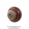 Clipsal Heritage Style Ribbed TV Aerial Socket - Florentine Bronze