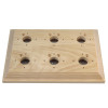 6 Gang Pine Mounting Block