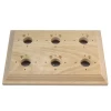 6 Gang Pine Mounting Block 