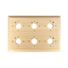 6 Gang Pine Mounting Block