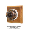 Heritage Classic Electric Universal/LED Dimmer Fluted with White Porcelain Base - Florentine Bronze  20UD(W) FB