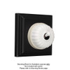 White on White Porcelain Base Heritage Fluted Light Switches