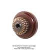 Clipsal Heritage Style Ribbed Telephone Socket - Florentine Bronze