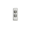 2 Gang Architrave Satin Chrome- 5971