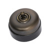 Nostalgic Porcelain Base Switch with Antique Brass Cover 5155