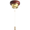 Federation Ceiling Pull Switch Polished Brass