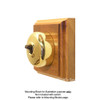 Brass Covered Bakelite Switch 55/2PB