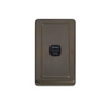 Antique Brass USB Outlet Vertical Aspect