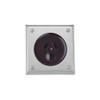 Bungalow Socket - Brown Socket with Satin Chrome Cover