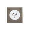 Bungalow Socket - White Socket with Non-Relieved Bronze  Cover