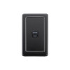 Matte Black USB Outlet Vertical Aspect