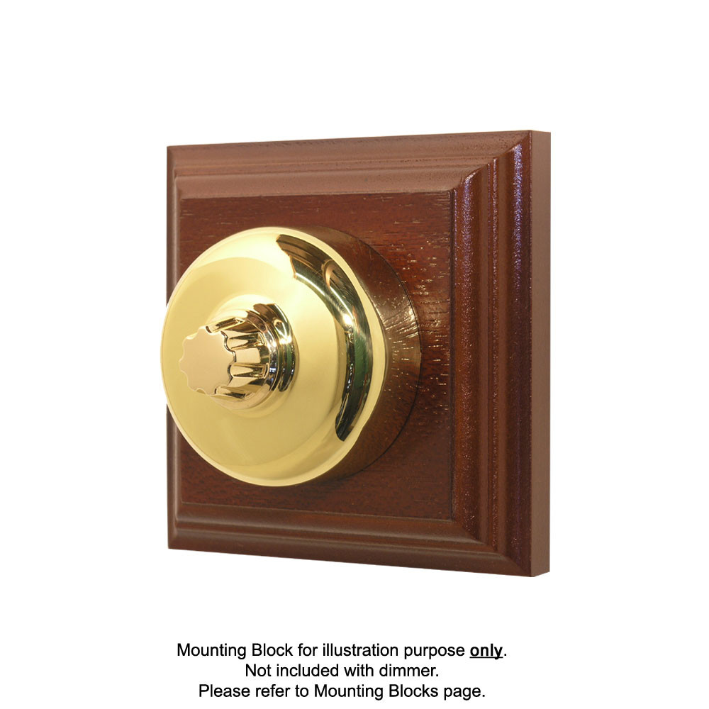 Old Heritage Clipsal Classic Universal Dimmer Smooth Covered Brass