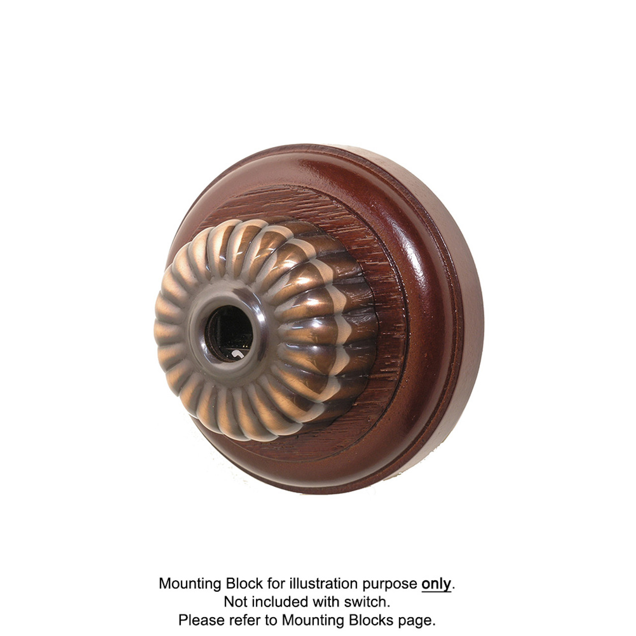 Clipsal Heritage Ribbed Style Data Socket - Florentine Bronze