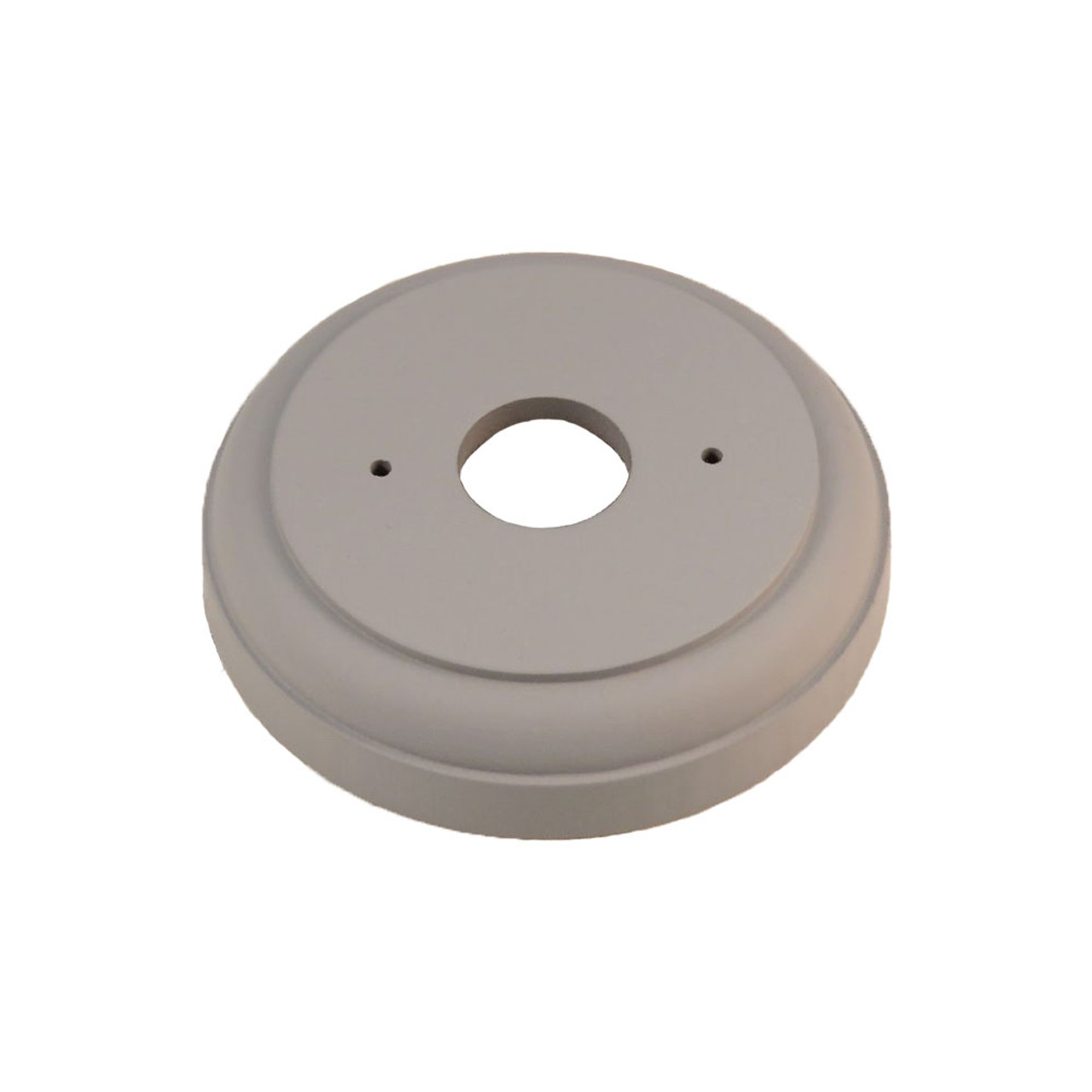 Fluted White Ceiling Pull Cord Switch - Powder Coated Cover / White Cord