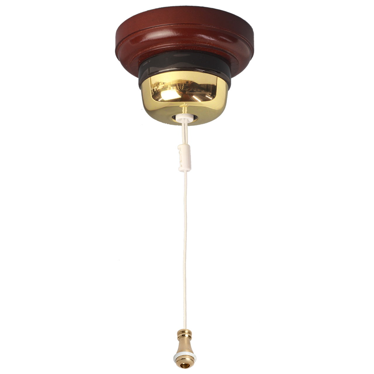 Ceiling Pull Switch Polished Brass