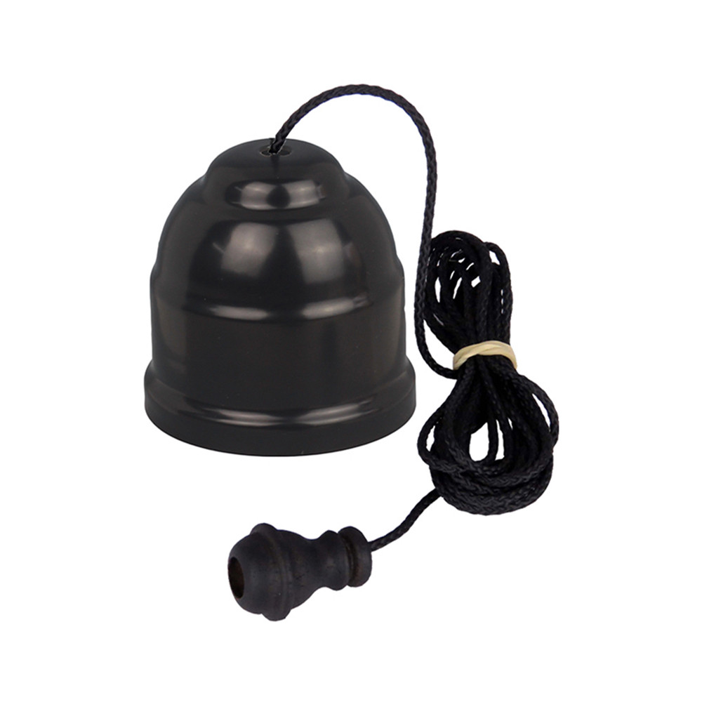 Satin Black Ceiling Pull Cord Switch with Black Cord - 90BL BL ...