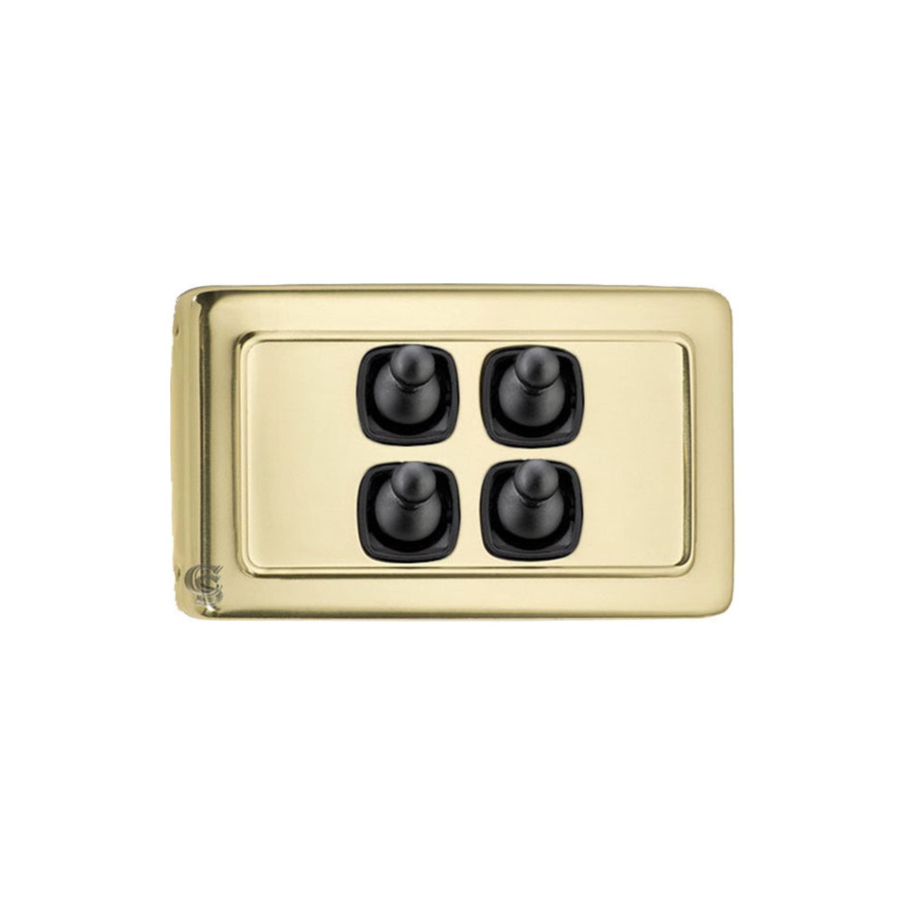 Brass with Matte Black Toggle 5905BH