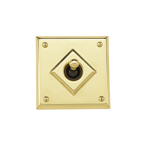 Genuine Classic Electric Bungalow / Tudor Switch - Polished Brass 10PB
