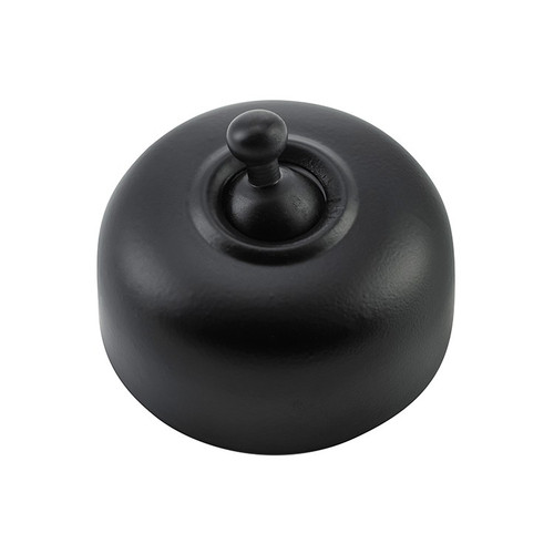 Round Light Switch Matte Black - 5310